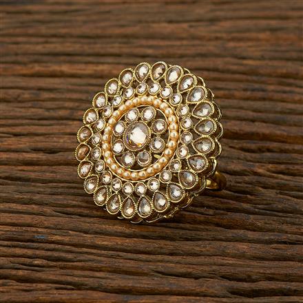 Antique Classic Ring With Mehndi Plating