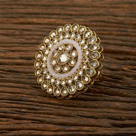 Antique Classic Ring With Mehndi Plating