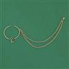 Antique Pressing Nose Ring With Mehndi Plating
