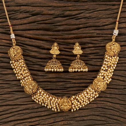 Antique Temple Necklace With Gold Plating