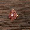 Antique South Indian Ring With Matte Gold Plating