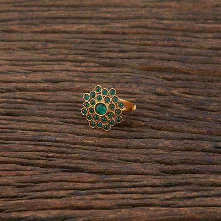 Antique Delicate Ring With Matte Gold Plating