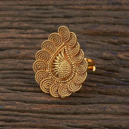 Antique Delicate Ring With Gold Plating