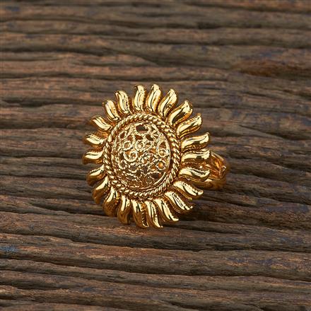 Antique Delicate Ring With Gold Plating