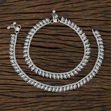 Antique Classic Payal With Rhodium Plating