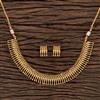 Antique Plain Necklace With Gold Plating
