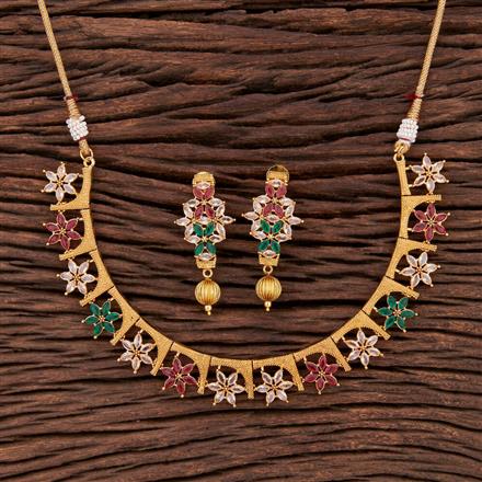 Antique Delicate Necklace With Gold Plating