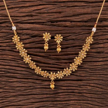 Antique Delicate Necklace With Gold Plating