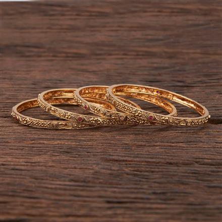Antique Delicate Bangles With Gold Plating