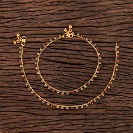 Antique Delicate Payal With Gold Plating