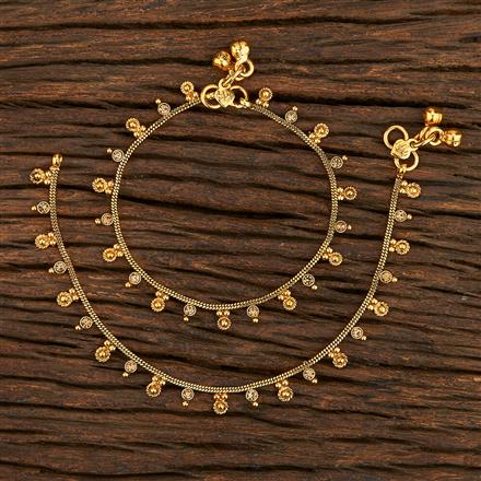 Antique Baby Payal With Gold Plating