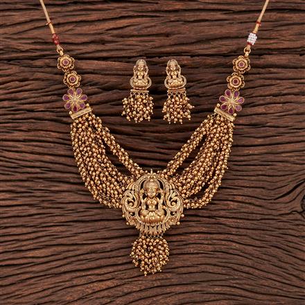 Antique Temple Necklace With Gold Plating