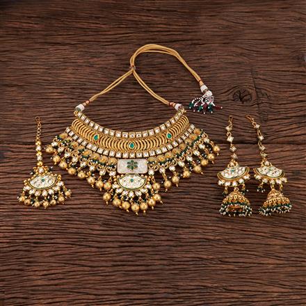 Antique Choker Necklace With Gold Plating