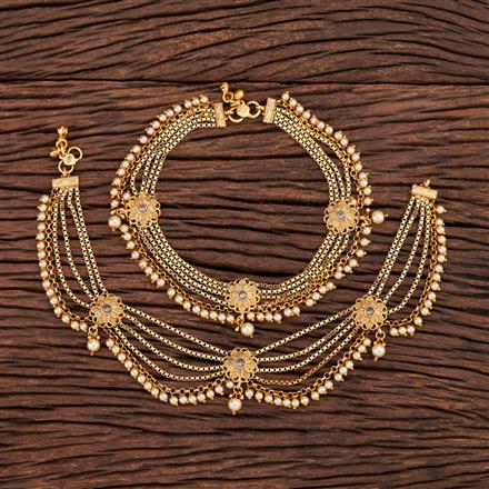 Antique Classic Payal With Gold Plating