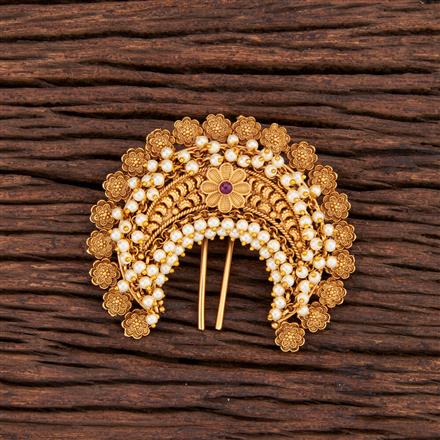 Antique Classic Hair Brooch With Gold Plating