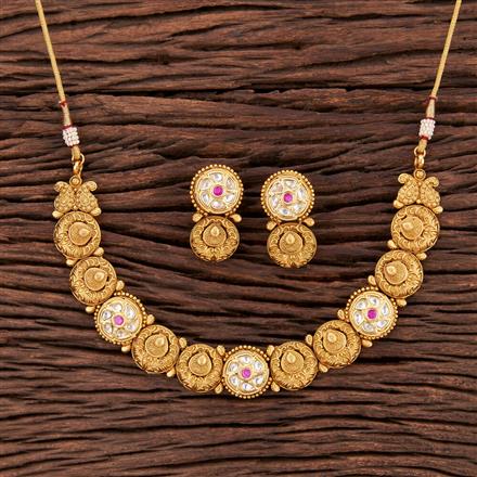 Antique Classic Necklace With Gold Plating
