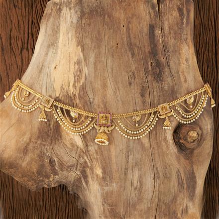 Antique Temple Kamar Patta With Gold Plating