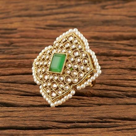 Antique Classic Ring With Mehndi Plating