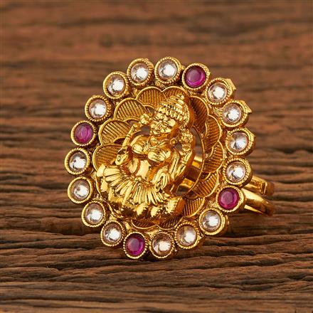 Antique Temple Ring With Gold Plating