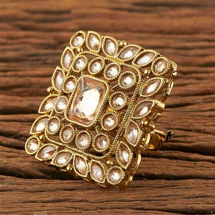 Antique Classic Ring With Mehndi Plating