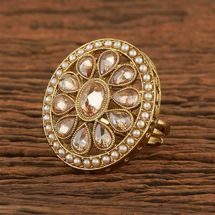 Antique Classic Ring With Mehndi Plating