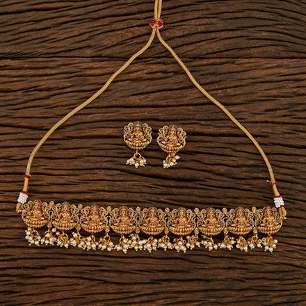 Antique Temple Necklace With Gold Plating