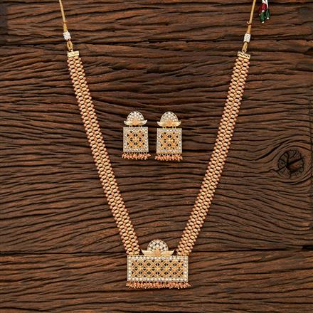 Antique Long Necklace With Gold Plating