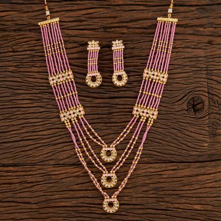 Antique Long Necklace With Gold Plating