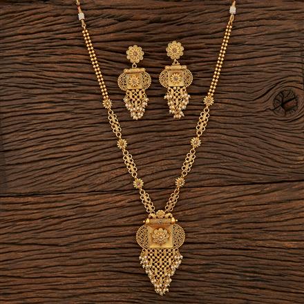 Antique Plain Necklace With Gold Plating