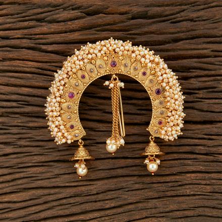 Antique Classic Hair Brooch With Gold Plating