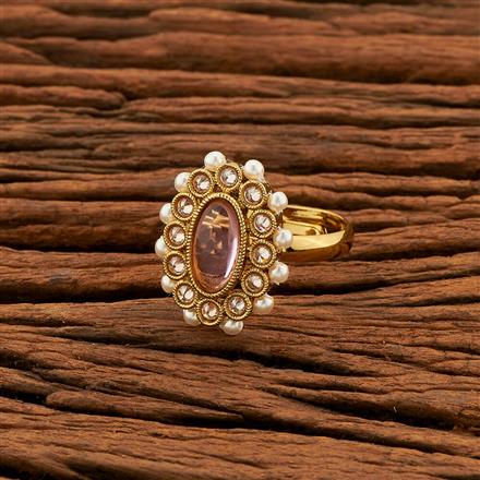 Antique Classic Ring With Mehndi Plating