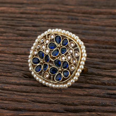 Antique Classic Ring With Mehndi Plating