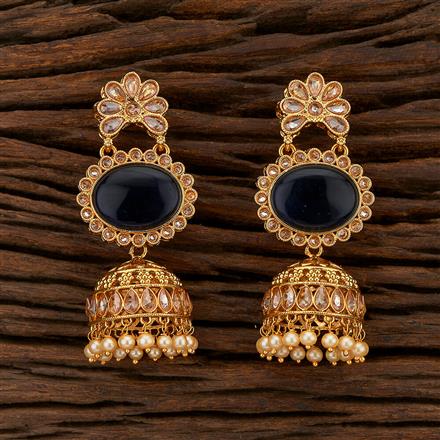 Antique Jhumkis With Gold Plating