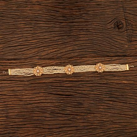 Antique Pearl Shishful With Gold Plating