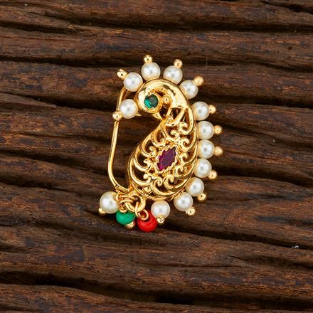 Antique Maharashtrian Nath With Gold Plating