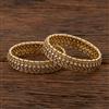 Antique Pearl Bangles With Mehndi Plating