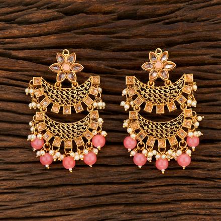 Antique Chand Earring With Gold Plating