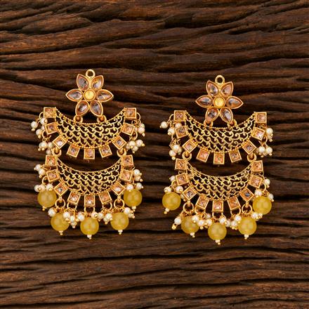 Antique Chand Earring With Gold Plating