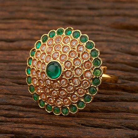 Antique Adjustable Ring With Gold Plating