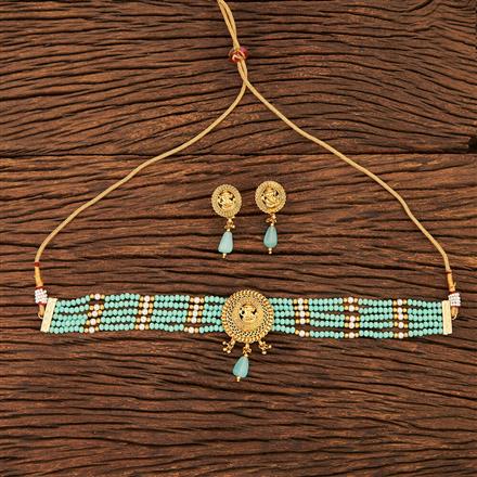 Antique Plain Gold Necklace With Gold Plating