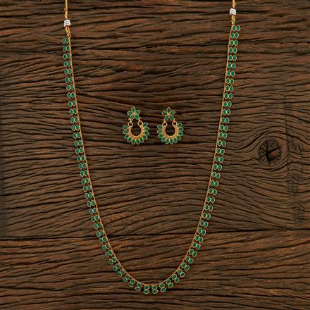 Antique Long Necklace With Gold Plating