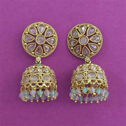 Antique Jhumki With Gold Plating