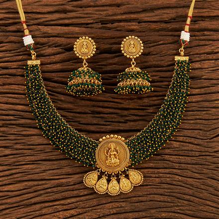 Antique Temple Necklace With Gold Plating
