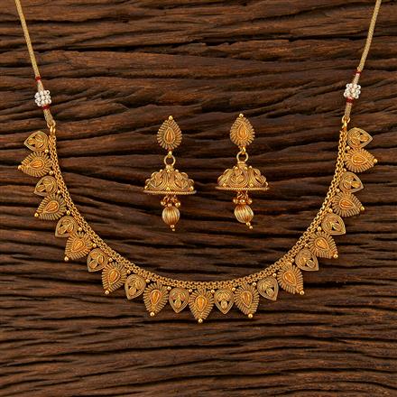 Antique Delicate Necklace With Gold Plating