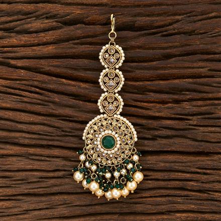 Antique Classic Tikka With Mehndi Plating