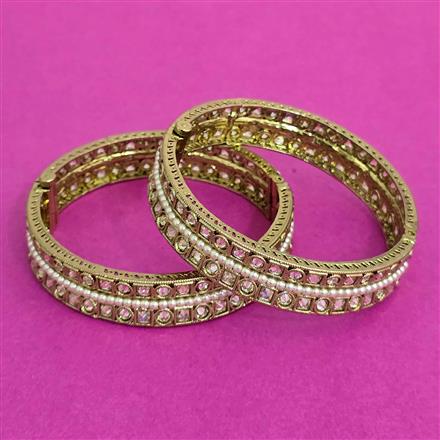 Antique Openable Bangles With Mehndi Plating