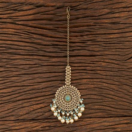 Antique Classic Tikka With Mehndi Plating