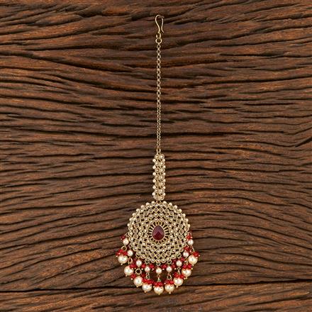 Antique Classic Tikka With Mehndi Plating