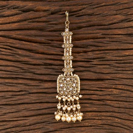 Antique Delicate Tikka With Mehndi Plating