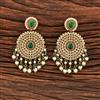 Antique Moti Earring With Mehndi Plating